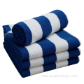 Cotton striped swimming pool towel beach towel